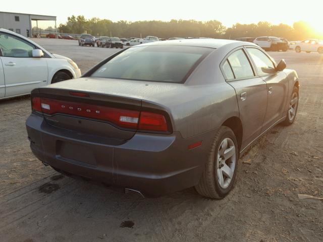 2B3CL1CTXBH587503 - 2011 DODGE CHARGER PO GRAY photo 4