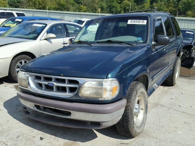 1FMDU34E7VUD02250 - 1997 FORD EXPLORER GREEN photo 2