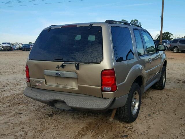 1FMYU60E71UA72955 - 2001 FORD EXPLORER S GOLD photo 4