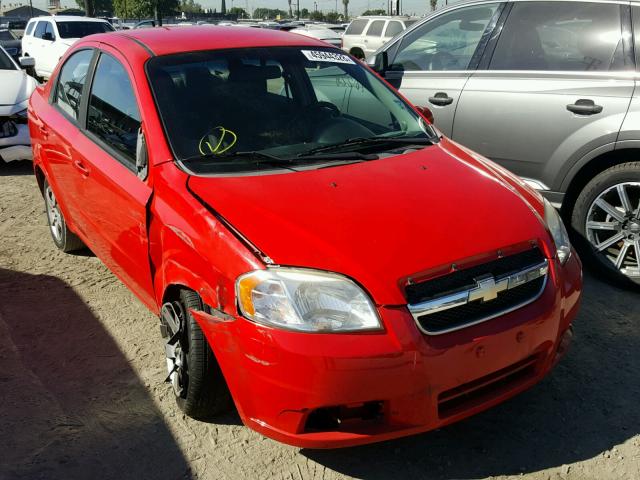 KL1TD5DE9BB162132 - 2011 CHEVROLET AVEO LS RED photo 1