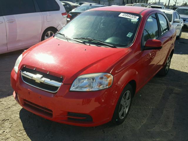KL1TD5DE9BB162132 - 2011 CHEVROLET AVEO LS RED photo 2