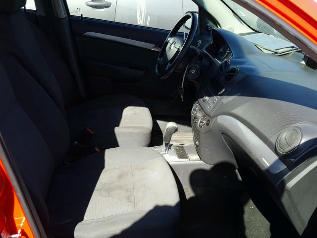 KL1TD5DE9BB162132 - 2011 CHEVROLET AVEO LS RED photo 5