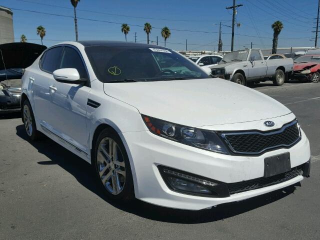 5XXGR4A66DG159835 - 2013 KIA OPTIMA SX WHITE photo 1