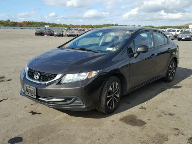 2HGFB2F84DH538958 - 2013 HONDA CIVIC EX BLACK photo 2