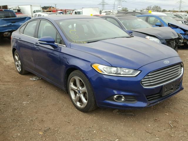 3FA6P0HR6DR241016 - 2013 FORD FUSION SE BLUE photo 1