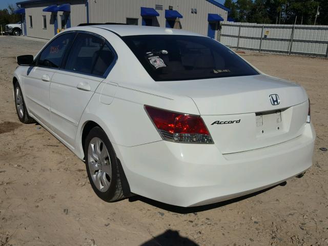 1HGCP26848A059707 - 2008 HONDA ACCORD EXL WHITE photo 3