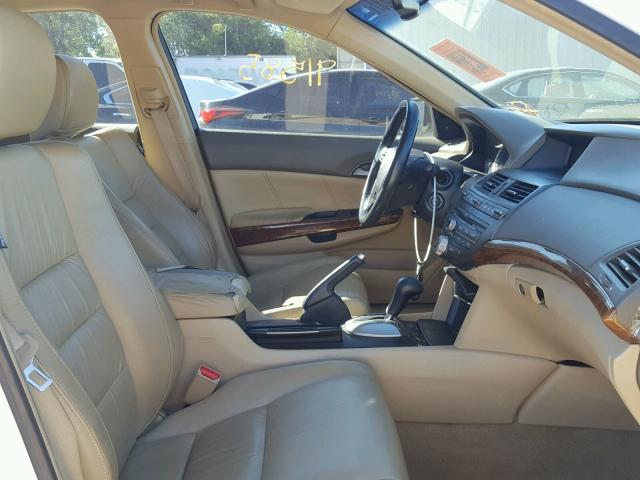 1HGCP26848A059707 - 2008 HONDA ACCORD EXL WHITE photo 5