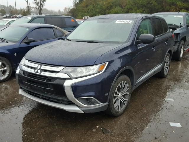 JA4AZ3A34GZ015122 - 2016 MITSUBISHI OUTLANDER BLUE photo 2