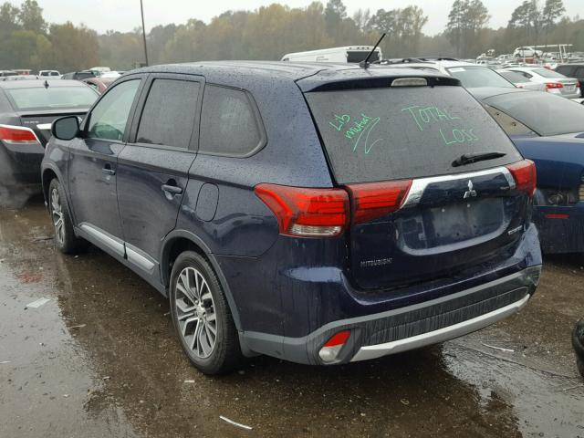 JA4AZ3A34GZ015122 - 2016 MITSUBISHI OUTLANDER BLUE photo 3