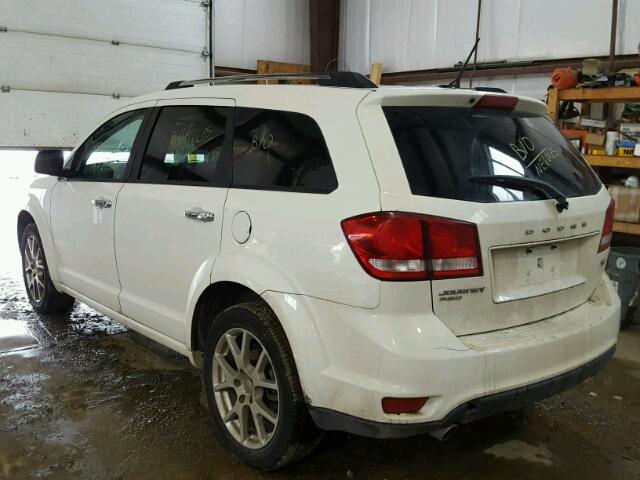 3D4PH6FG9BT570554 - 2011 DODGE JOURNEY R/ WHITE photo 3