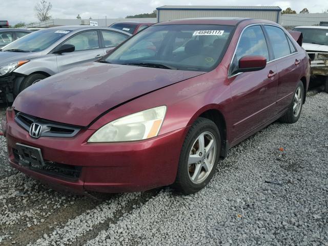 1HGCM567X5A070238 - 2005 HONDA ACCORD EX MAROON photo 2