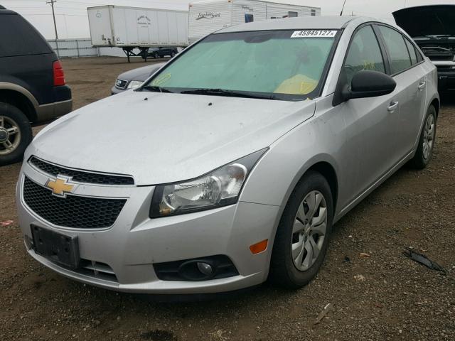 1G1PA5SHXE7232673 - 2014 CHEVROLET CRUZE LS SILVER photo 2