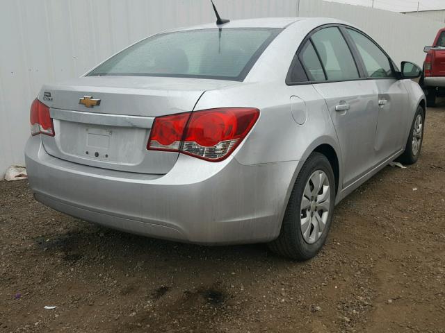 1G1PA5SHXE7232673 - 2014 CHEVROLET CRUZE LS SILVER photo 4