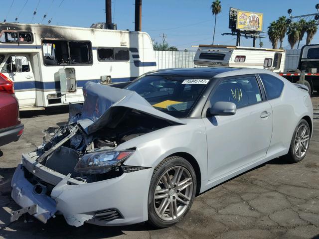 JTKJF5C78C3027113 - 2012 TOYOTA SCION TC GRAY photo 2