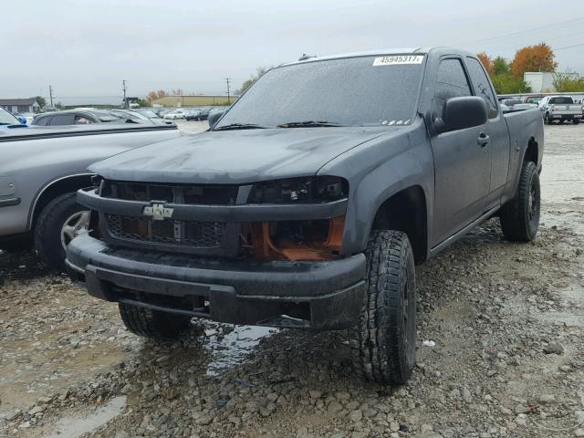 1GCDT196X48210585 - 2004 CHEVROLET COLORADO BLACK photo 2