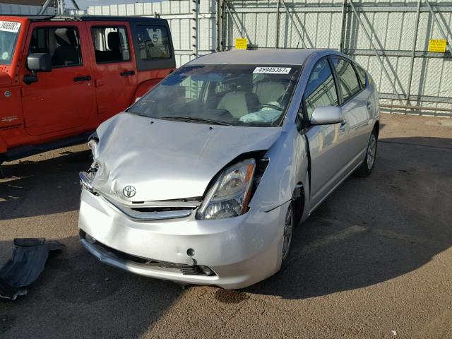 JTDKB20U077560801 - 2007 TOYOTA PRIUS SILVER photo 2