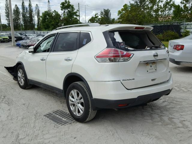 5N1AT2MT6FC778690 - 2015 NISSAN ROGUE S WHITE photo 3