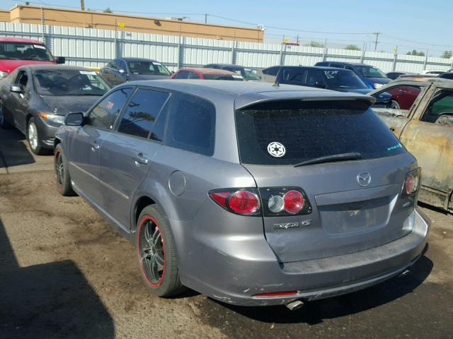 1YVHP82D765M54281 - 2006 MAZDA 6 S GRAY photo 3