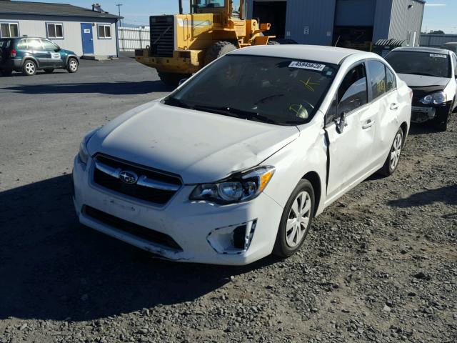 JF1GJAA66EH014777 - 2014 SUBARU IMPREZA BA WHITE photo 2