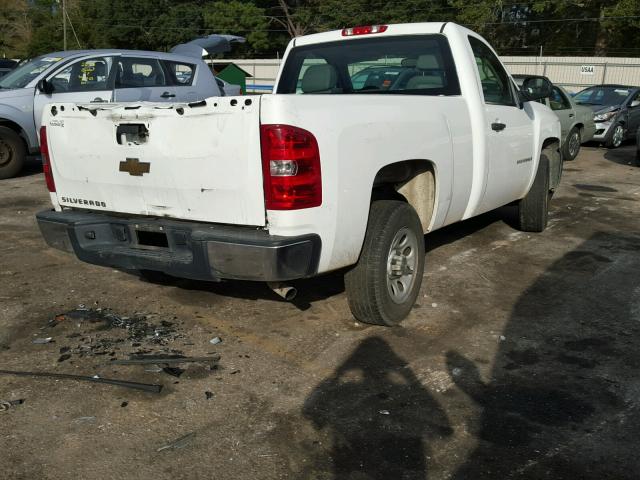 1GCEC14C78Z227636 - 2008 CHEVROLET SILVERADO WHITE photo 4