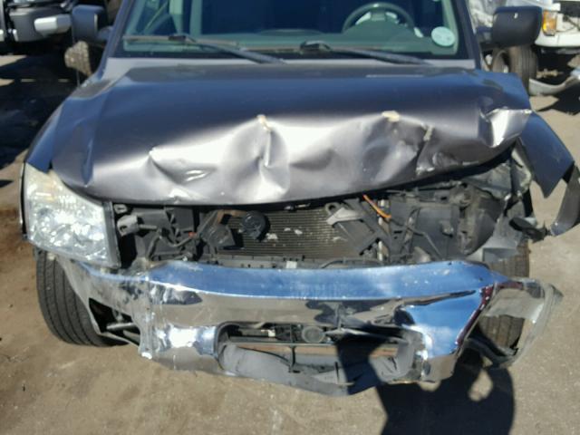 1N6BA07A96N562329 - 2006 NISSAN TITAN XE GRAY photo 7