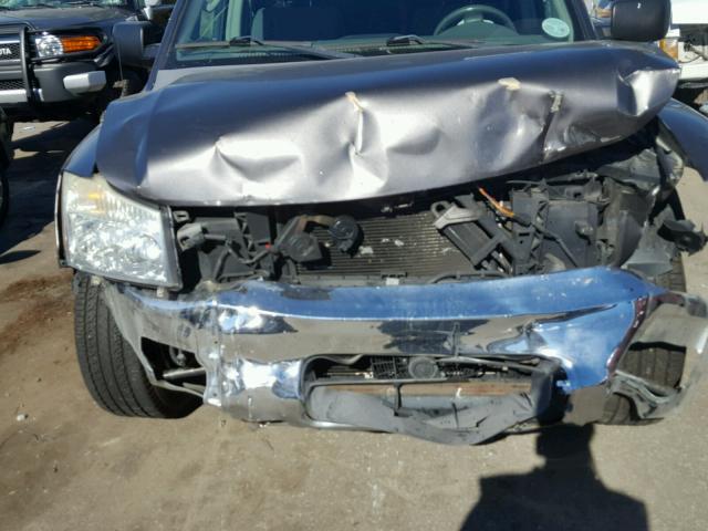 1N6BA07A96N562329 - 2006 NISSAN TITAN XE GRAY photo 9