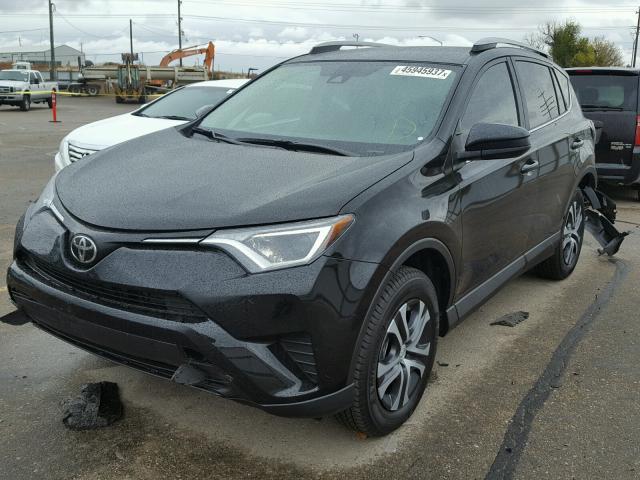 2T3ZFREVXHW404493 - 2017 TOYOTA RAV4 LE BLACK photo 2