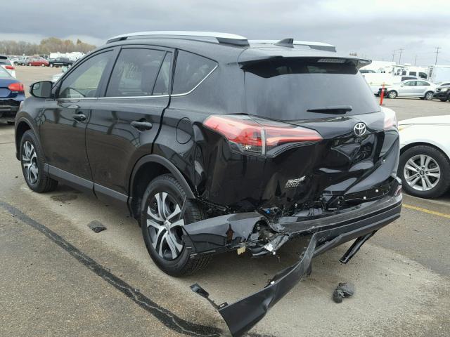 2T3ZFREVXHW404493 - 2017 TOYOTA RAV4 LE BLACK photo 3