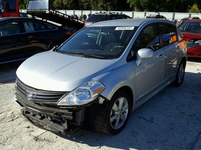 3N1BC1CP2BL514794 - 2011 NISSAN VERSA S SILVER photo 2