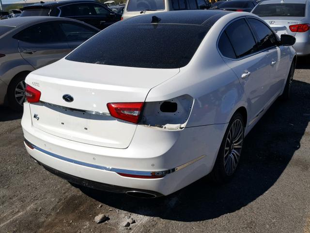 KNALN4D7XF5176205 - 2015 KIA CADENZA PR WHITE photo 4