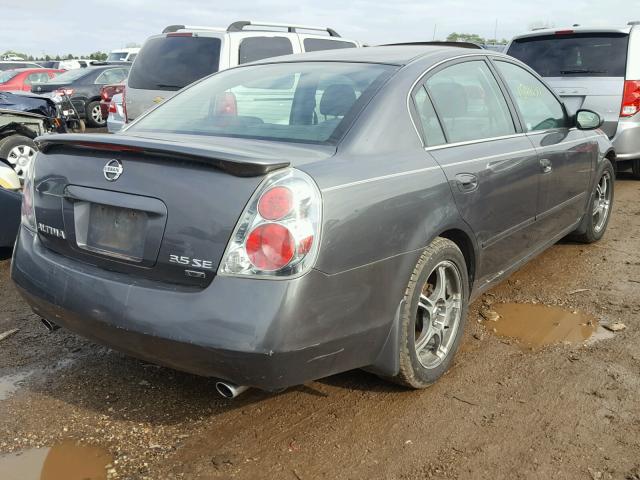 1N4BL11D85C238715 - 2005 NISSAN ALTIMA SE GRAY photo 4