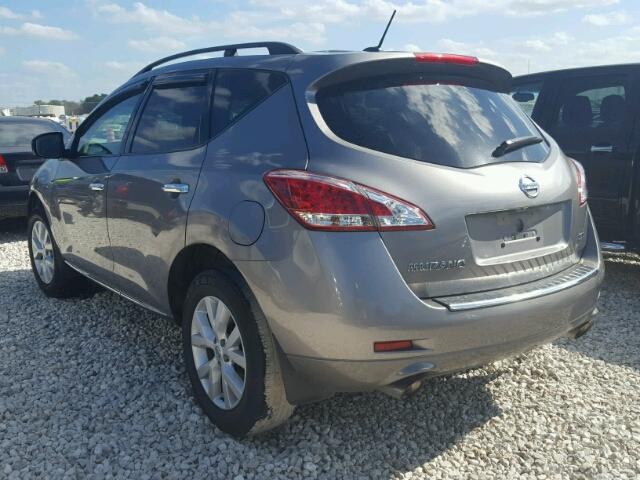 JN8AZ1MUXBW054200 - 2011 NISSAN MURANO S GRAY photo 3