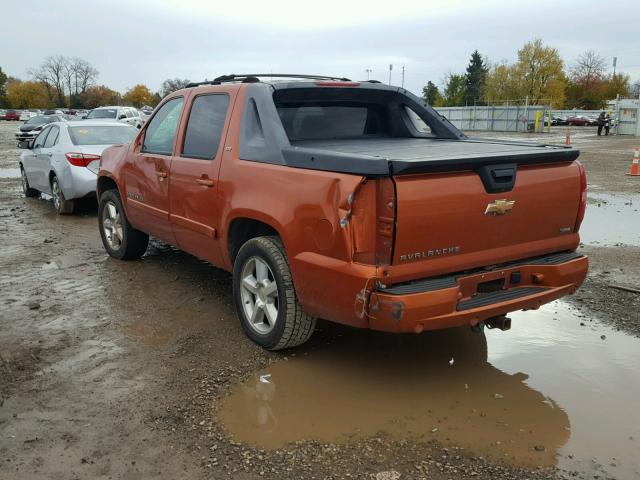 3GNFK12307G193670 - 2007 CHEVROLET AVALANCHE ORANGE photo 3