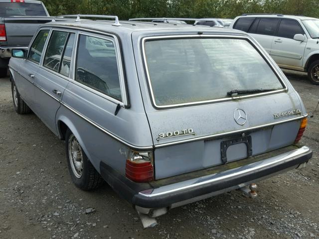 WDBAB93A6EF004693 - 1984 MERCEDES-BENZ 300 TDT SILVER photo 3