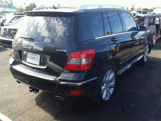 WDCGG8HB1AF324744 - 2010 MERCEDES-BENZ GLK 350 4M BLACK photo 4