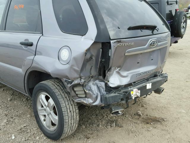 KNDJF723797626653 - 2009 KIA SPORTAGE L GRAY photo 9