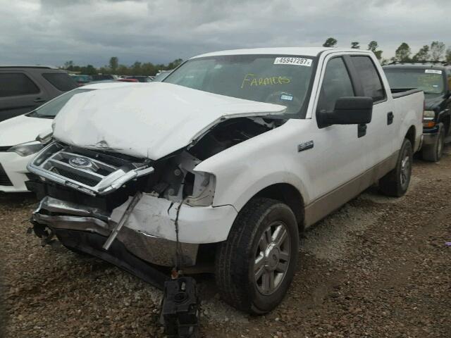 1FTRW12W48FA14554 - 2008 FORD F150 WHITE photo 2