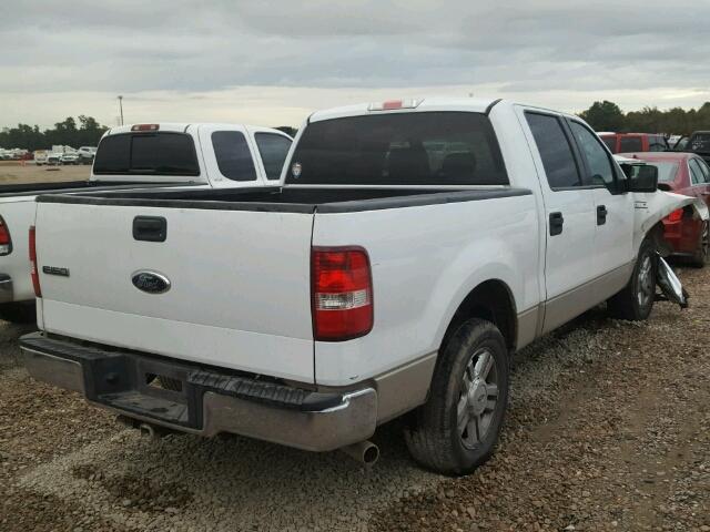 1FTRW12W48FA14554 - 2008 FORD F150 WHITE photo 4