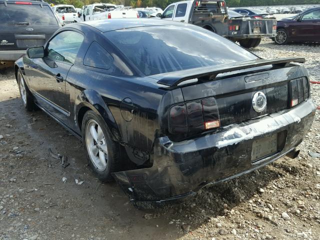 1ZVHT82H485171969 - 2008 FORD MUSTANG GT BLACK photo 3