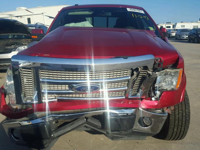 1FTPW12V79FB00571 - 2009 FORD F150 SUPER RED photo 7