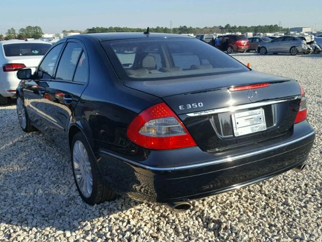 WDBUF56XX8B316585 - 2008 MERCEDES-BENZ E 350 BLACK photo 3