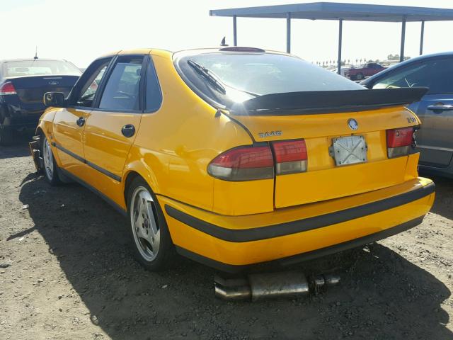 YS3DD55H812054937 - 2001 SAAB 9-3 YELLOW photo 3