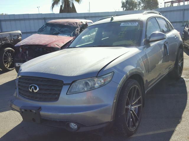 JNRAS08W65X220491 - 2005 INFINITI FX35 SILVER photo 2