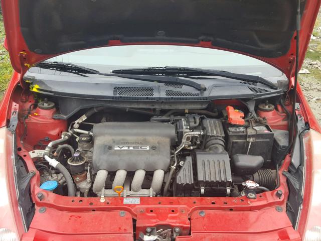 JHMGD38647S048434 - 2007 HONDA FIT S 红色 照片 7