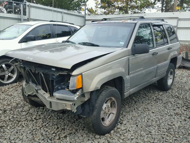 1J4GZ58S0TC230738 - 1996 JEEP GRAND CHER GRAY photo 2