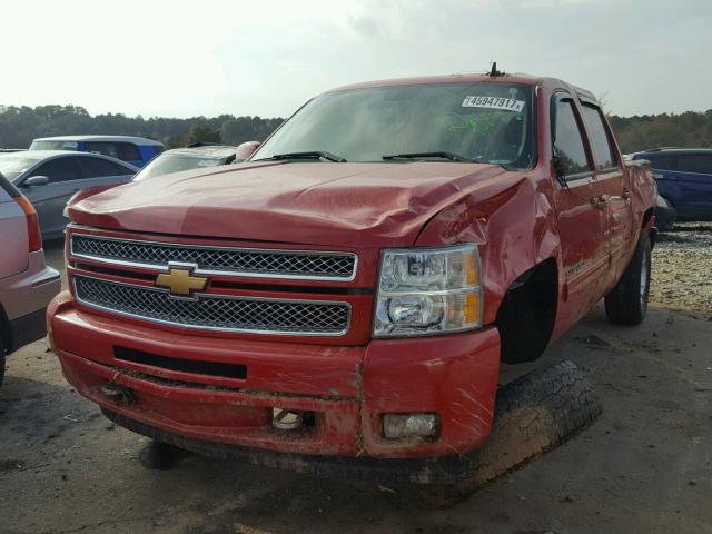 3GCPKSE79DG212889 - 2013 CHEVROLET SILVERADO RED photo 2