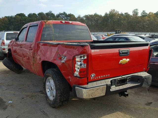 3GCPKSE79DG212889 - 2013 CHEVROLET SILVERADO RED photo 3