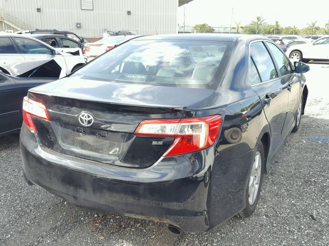 4T1BF1FK3DU276009 - 2013 TOYOTA CAMRY BLACK photo 4