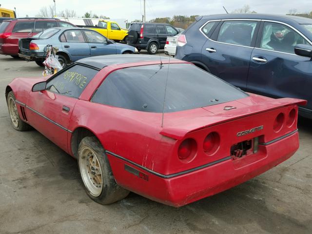 1G1AY0782E5137503 - 1984 CHEVROLET CORVETTE RED photo 3