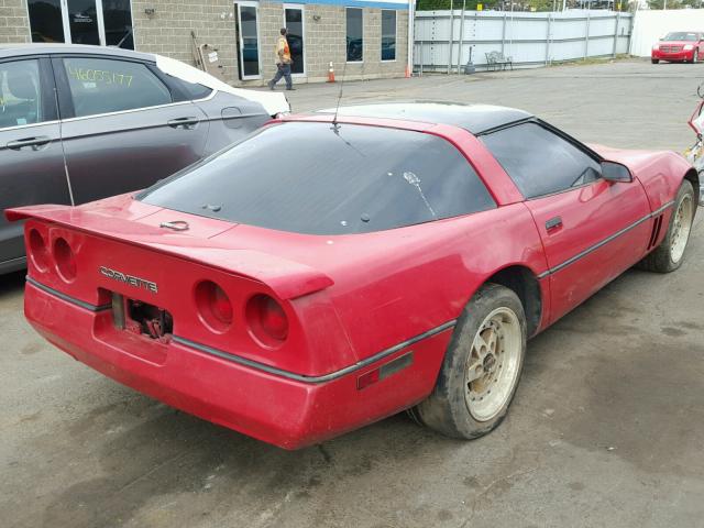 1G1AY0782E5137503 - 1984 CHEVROLET CORVETTE RED photo 4